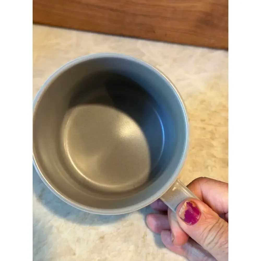 Pottery Barn Mason mug gray